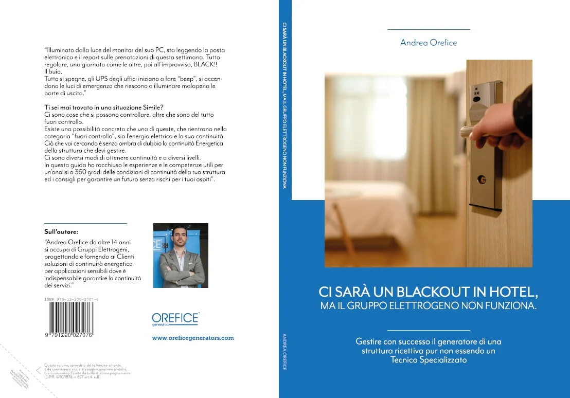 Copertina del libro Ci sarà un blackout in Hotel di Andrea Orefice
